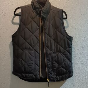Quilted Black Vest